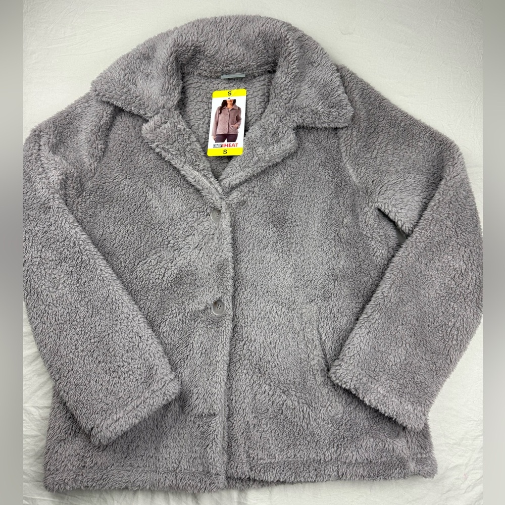32 Degrees Soft teddy jacket women’s size Small New